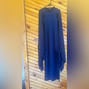 Navy blue evening gown